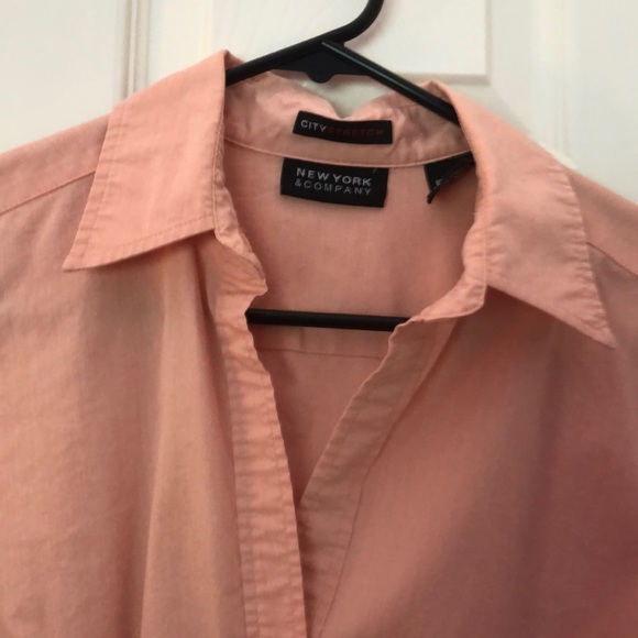 Peach button down - Picture 2 of 5